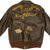 Original U.S. WWII B-17 560th Bomb Squadron Little Boy Blue with Bugs Bunny Gremlin A-2 Flight Jacket Original Items