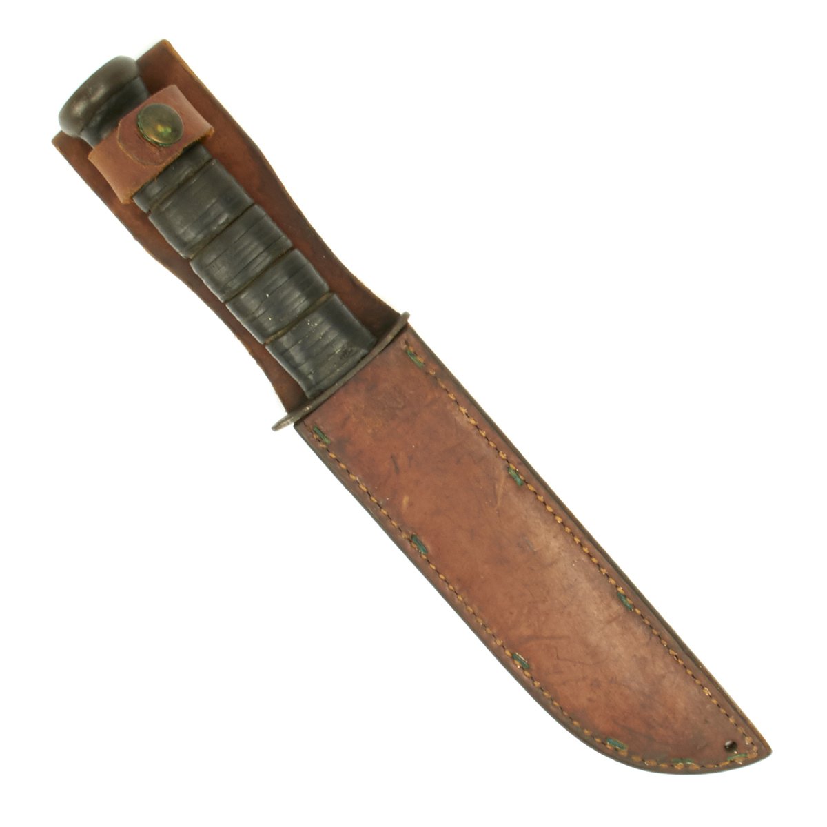 Original U.S. WWII KA-BAR USN MK2 Fighting Knife with Leather Scabbard –  International Military Antiques