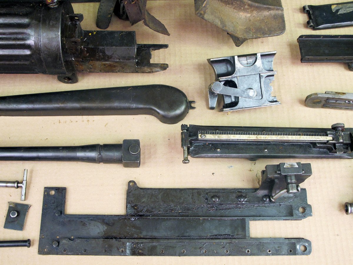 Original Nepalese Contract Vickers Gun Parts Set with Colt Tripod ...