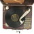 Original U.S. WWII Era Wind Up Phonograph with Wartime Pin-Ups Original Items