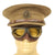 Original British WWI Royal Flying Corps Aviator Visor Cap with Triplex MkII Flying Mask Goggles Original Items