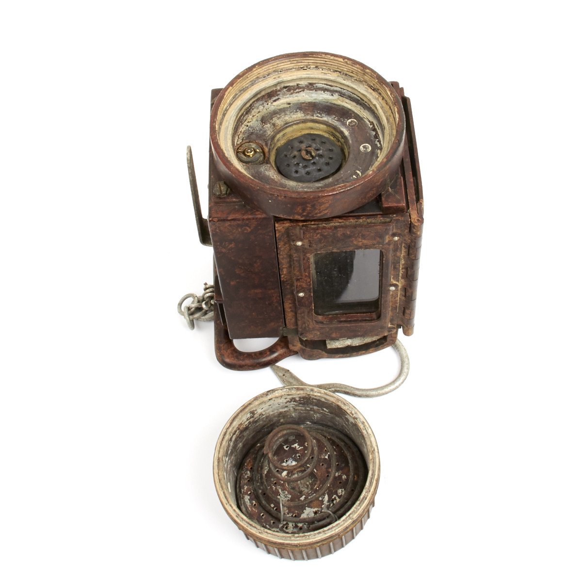 Original German WWII Bakelite Military Issue Carbide Trench Lantern -  Waffenamt Marked – International Military Antiques