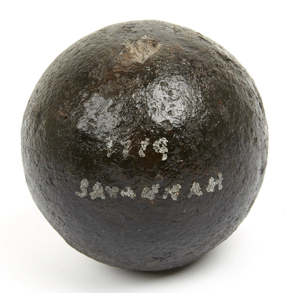 Original American Revolutionary War 12Lb Cannon Ball Recovered from The Siege Of Savannah Original Items